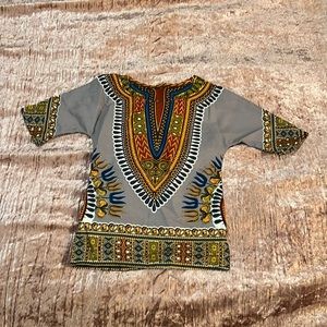 African dashiki top / dashiki shirt / Ankara shirt / toddler 2T kids